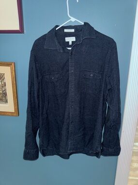 John W. Nordstrom Black Casual Button-Down Shirt